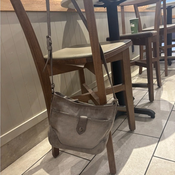 Frye Grey Leather Crossbody Bag - Picture 7 of 12